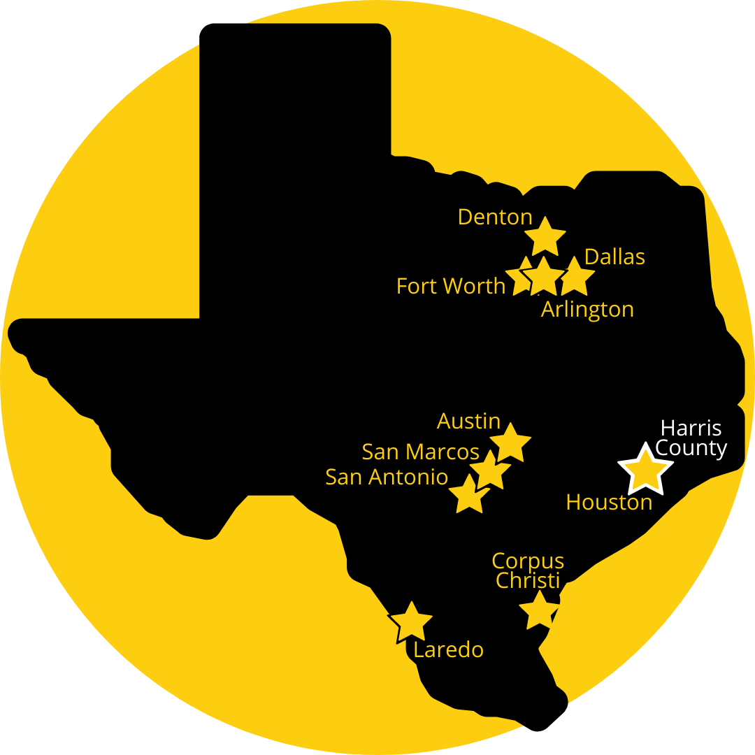 Texas Vision Zero Cities and Counties